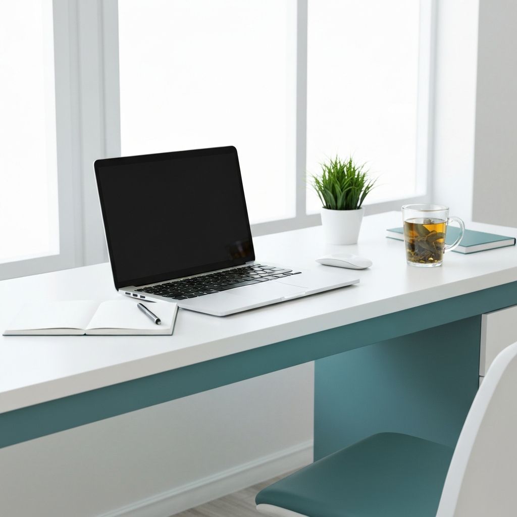 Modernes minimalistisches Buero